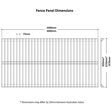 Wattle Roll Top Garden Fencing Panel 2400mm Wide x 1270mm High-3000m Wide x 1270mm High-