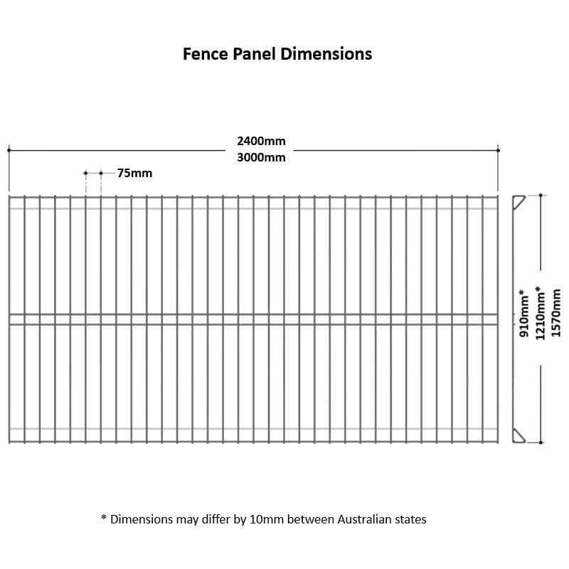 Wattle Roll Top Garden Fencing Panel 2400mm Wide x 1270mm High-3000m Wide x 1270mm High-