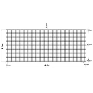 Graph paper, 6.0m x 2.4m, ideal for plotting and drawing, features a grid design for precision.