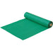 Green woven landscape fabric roll, durable and UV resistant for effective garden weed control.