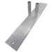 Heavy-duty metal base plate with two support pipes, ideal for outdoor furniture stability.